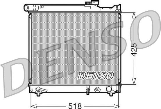 Denso DRM47012 - Радиатор, охлаждение двигателя autospares.lv