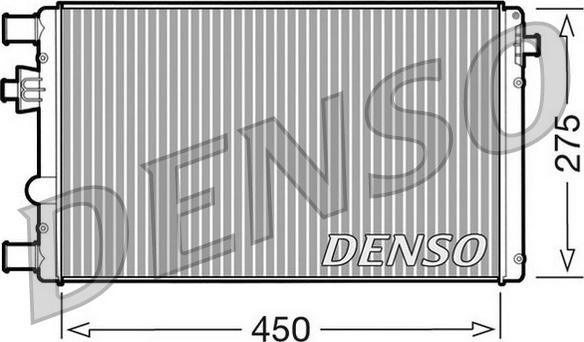 Denso DRM09042 - Радиатор, охлаждение двигателя autospares.lv