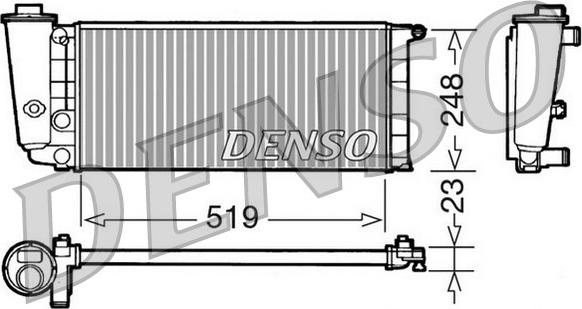 Denso DRM09080 - Радиатор, охлаждение двигателя autospares.lv