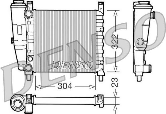 Denso DRM09140 - Радиатор, охлаждение двигателя autospares.lv