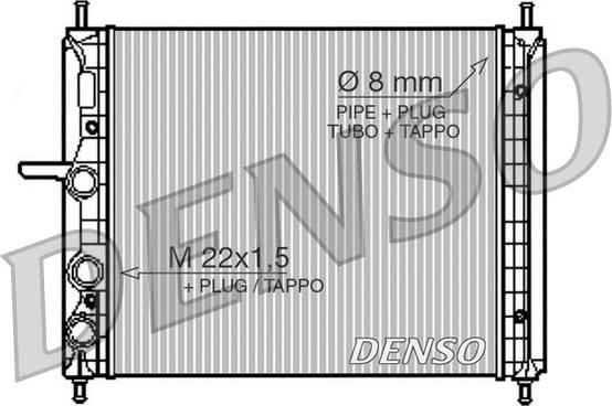 Denso DRM09150 - Радиатор, охлаждение двигателя autospares.lv