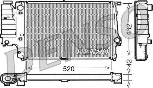 Denso DRM05065 - Радиатор, охлаждение двигателя autospares.lv