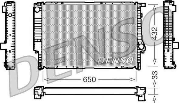 Denso DRM05066 - Радиатор, охлаждение двигателя autospares.lv