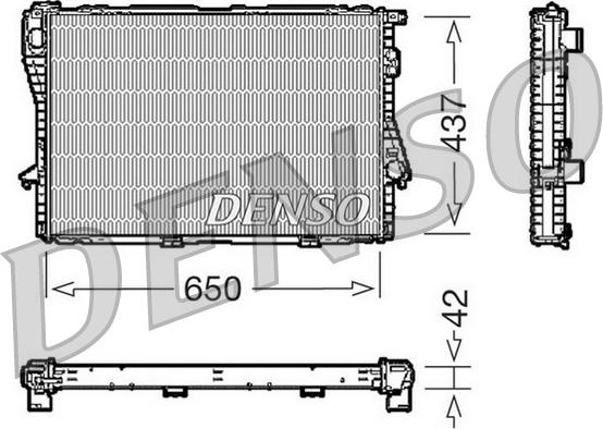 Denso DRM05068 - Радиатор, охлаждение двигателя autospares.lv