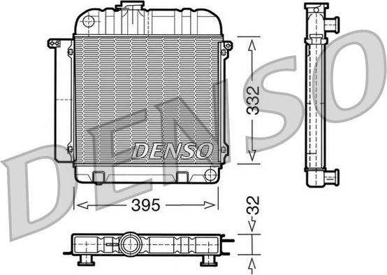 Denso DRM05010 - Радиатор, охлаждение двигателя autospares.lv