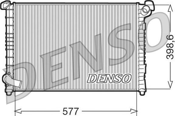 Denso DRM05101 - Радиатор, охлаждение двигателя autospares.lv