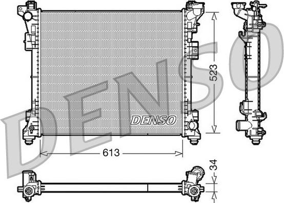 Denso DRM06006 - Радиатор, охлаждение двигателя autospares.lv