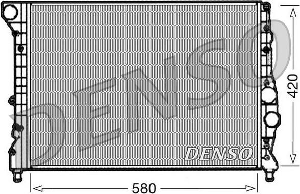 Denso DRM01001 - Радиатор, охлаждение двигателя autospares.lv
