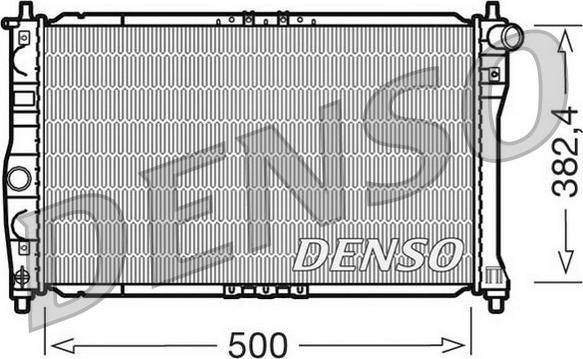 Denso DRM08001 - Радиатор, охлаждение двигателя autospares.lv