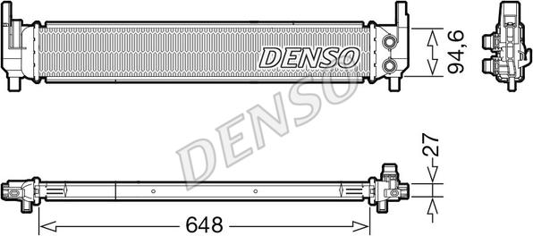Denso DRM02042 - Радиатор, охлаждение двигателя autospares.lv