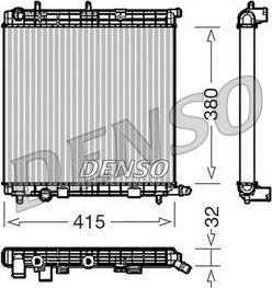 Denso DRM07010 - Радиатор, охлаждение двигателя autospares.lv