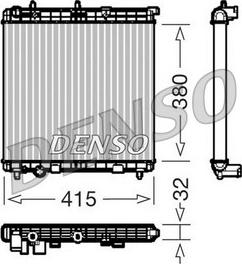 Denso DRM07011 - Радиатор, охлаждение двигателя autospares.lv