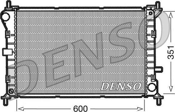 Denso DRM10051 - Радиатор, охлаждение двигателя autospares.lv