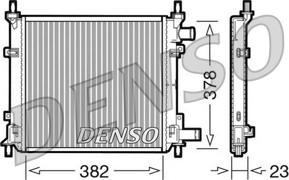 Denso DRM10060 - Радиатор, охлаждение двигателя autospares.lv