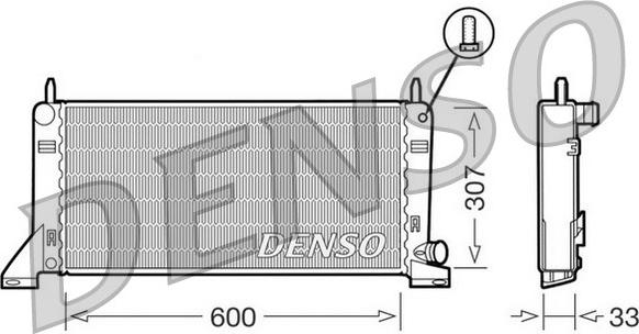 Denso DRM10020 - Радиатор, охлаждение двигателя autospares.lv