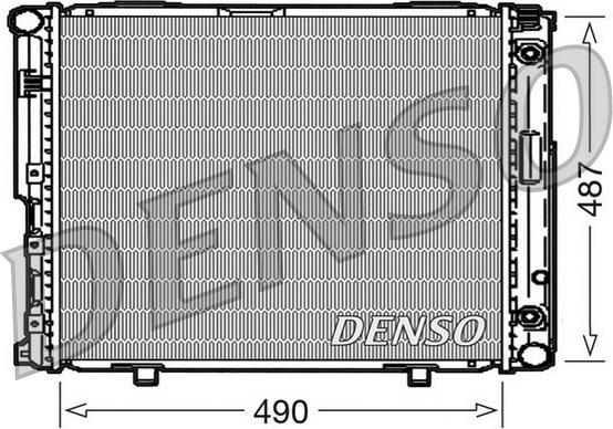 Denso DRM17004 - Радиатор, охлаждение двигателя autospares.lv