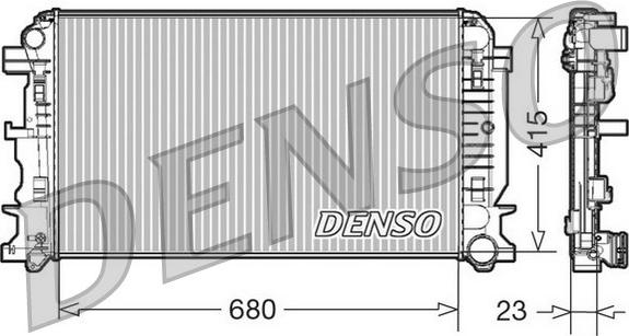 Denso DRM17018 - Радиатор, охлаждение двигателя autospares.lv