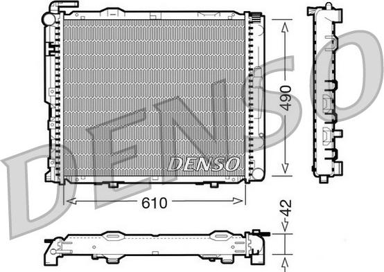 Denso DRM17035 - Радиатор, охлаждение двигателя autospares.lv