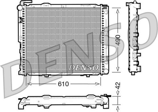 Denso DRM17036 - Радиатор, охлаждение двигателя autospares.lv