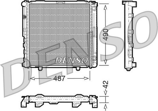 Denso DRM17031 - Радиатор, охлаждение двигателя autospares.lv