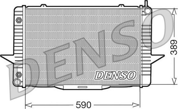 Denso DRM33067 - Радиатор, охлаждение двигателя autospares.lv