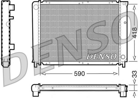 Denso DRM33031 - Радиатор, охлаждение двигателя autospares.lv