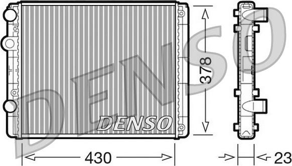 Denso DRM32030 - Радиатор, охлаждение двигателя autospares.lv