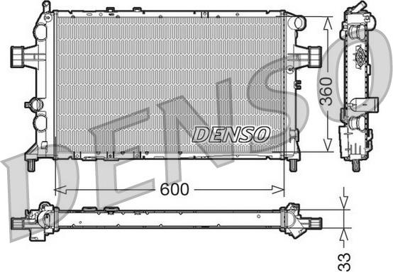 Denso DRM20018 - Радиатор, охлаждение двигателя autospares.lv