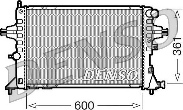 Denso DRM20084 - Радиатор, охлаждение двигателя autospares.lv