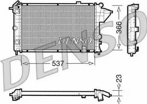 Nissens 63222 - Радиатор, охлаждение двигателя autospares.lv