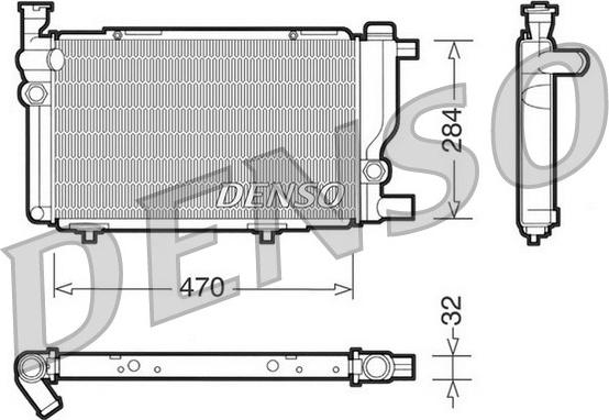 Denso DRM21013 - Радиатор, охлаждение двигателя autospares.lv