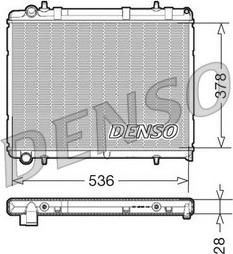 Denso DRM21035 - Радиатор, охлаждение двигателя autospares.lv