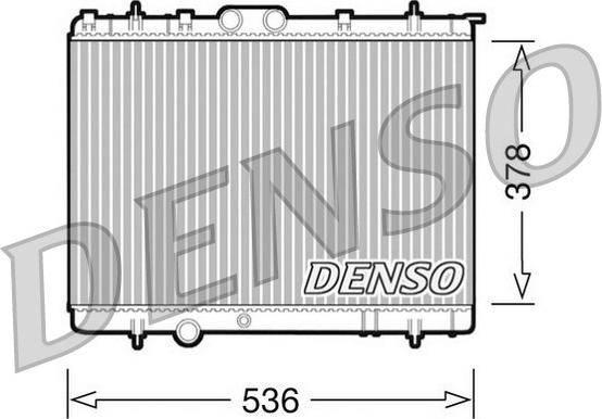 Denso DRM21030 - Радиатор, охлаждение двигателя autospares.lv