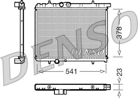 Denso DRM21031 - Радиатор, охлаждение двигателя autospares.lv