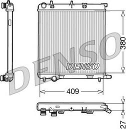 Denso DRM21026 - Радиатор, охлаждение двигателя autospares.lv