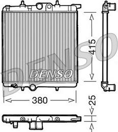 Denso DRM21020 - Радиатор, охлаждение двигателя autospares.lv