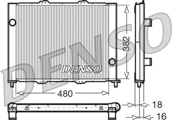 Denso DRM23099 - Модуль охлаждения autospares.lv