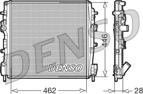 Denso DRM23018 - Радиатор, охлаждение двигателя autospares.lv