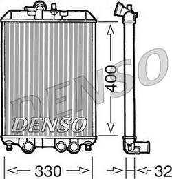 Denso DRM22001 - Радиатор, охлаждение двигателя autospares.lv