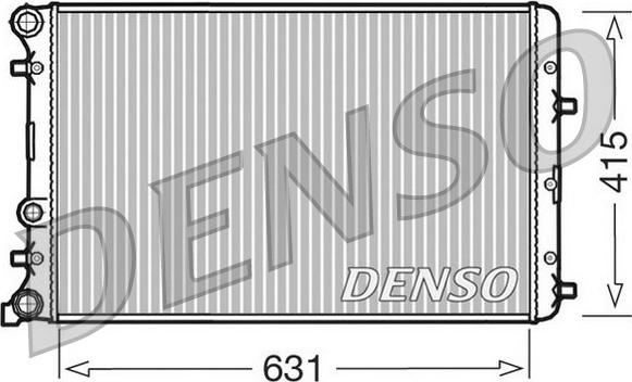 Denso DRM27004 - Радиатор, охлаждение двигателя autospares.lv