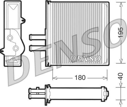 Denso DRR09060 - Теплообменник, отопление салона autospares.lv