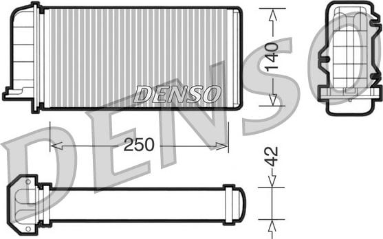 Denso DRR09001 - Теплообменник, отопление салона autospares.lv