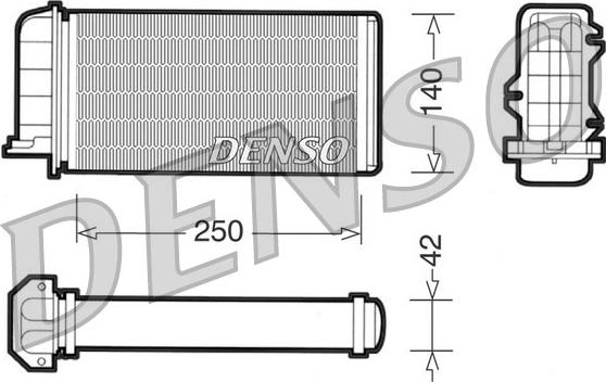 Denso DRR09002 - Теплообменник, отопление салона autospares.lv