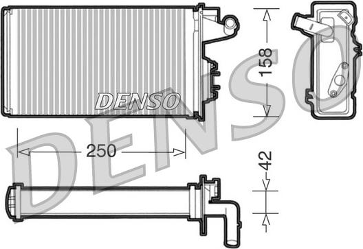 Denso DRR09010 - Теплообменник, отопление салона autospares.lv