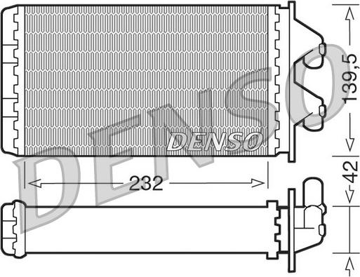 Denso DRR09081 - Теплообменник, отопление салона autospares.lv