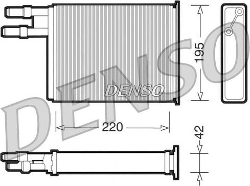 Denso DRR09031 - Теплообменник, отопление салона autospares.lv