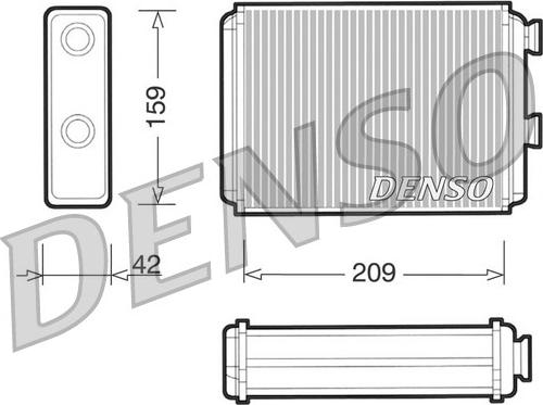 Denso DRR09071 - Теплообменник, отопление салона autospares.lv