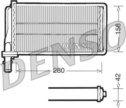Denso DRR01001 - Теплообменник, отопление салона autospares.lv