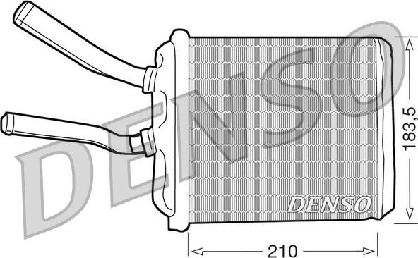 Denso DRR01010 - Теплообменник, отопление салона autospares.lv