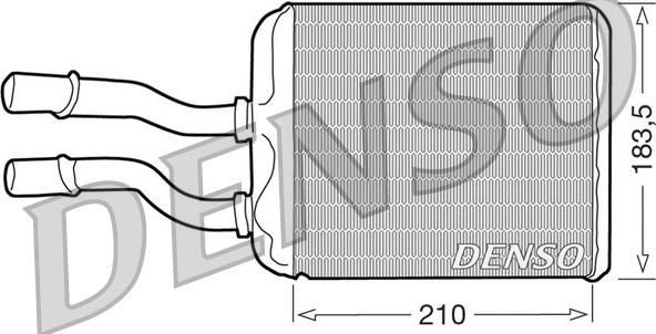 Denso DRR01011 - Теплообменник, отопление салона autospares.lv